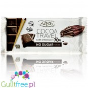 Cocoa Travel 70% no added sugar dark chocolate without palm oil