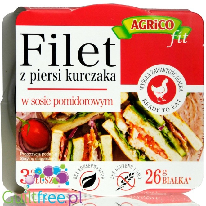 Agrico Filet z Kurczaka w sosie pomidorowym puszka 160g