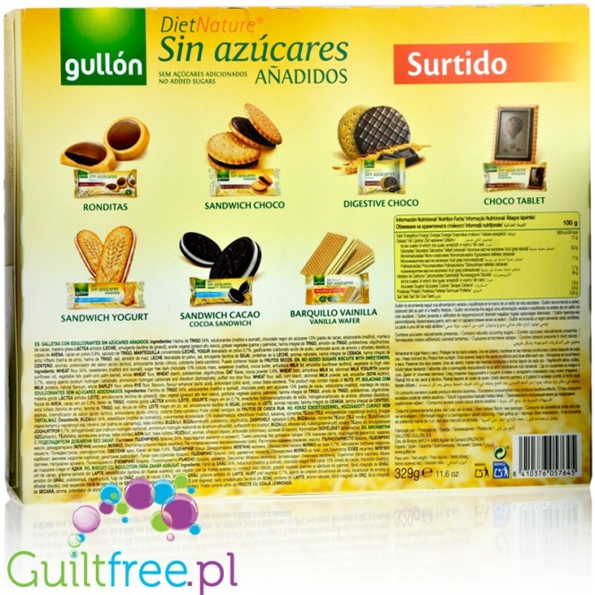 Gullón DietNature Surtido Mix - box prezentowy, zestaw ciastek bez cukru