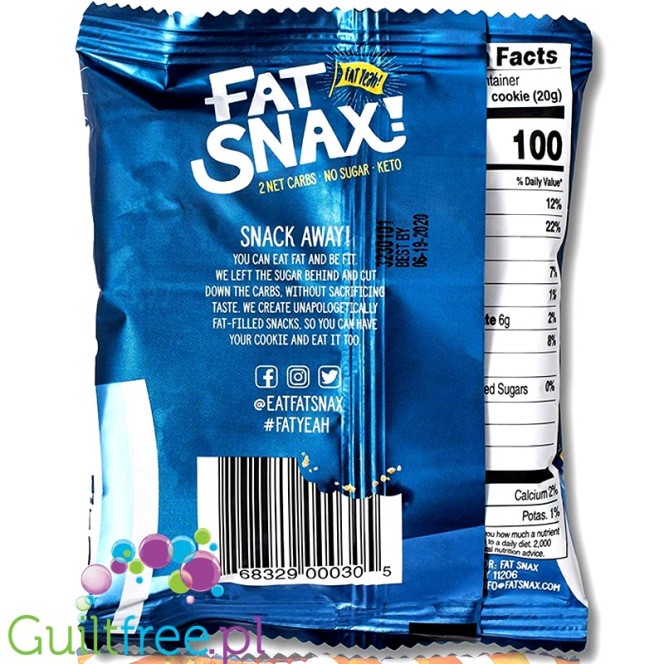 Fat Snax Cookies, Chocolat Chip