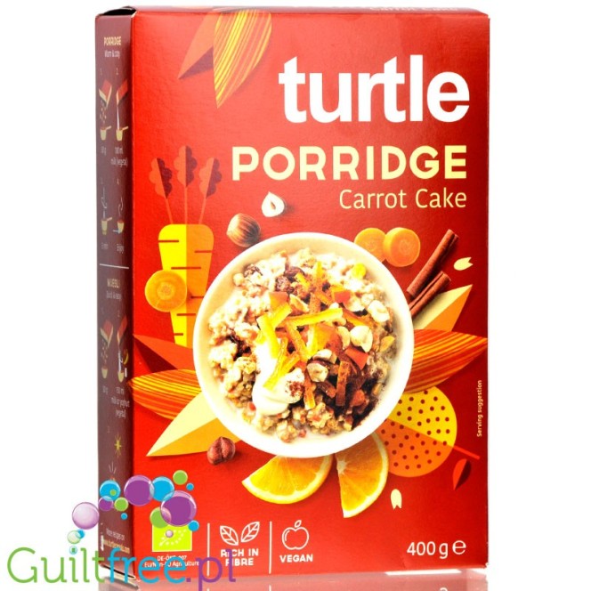 Turtle Porridge Carrot Cake - no added sugar organic porridge