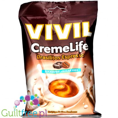 Vivil Cremelife Brasilitos Espresso - intensywnie kawowe cukierki bez cukru