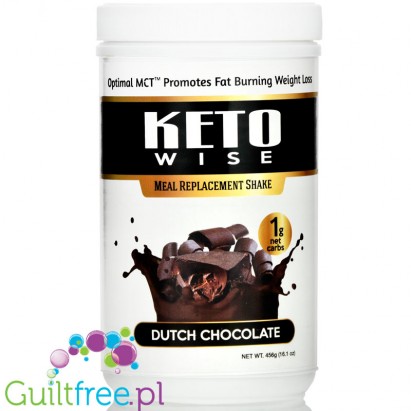 Healthsmart Keto Wise Meal Replacement Shake, Dutch Chocolate - czekoladowy keto shake z MCT