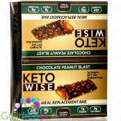 Healthsmart Keto Wise Chocolate Peanut Blast PUDEŁKO x 12 BATONÓW, ketogeniczny baton