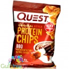 Baked Protein Chips from dried potatoes, BBQ -