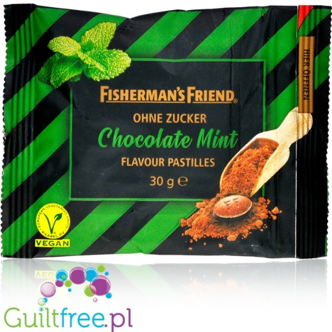Fisherman's Friend Chocolate Mint - sugar free mint tabs
