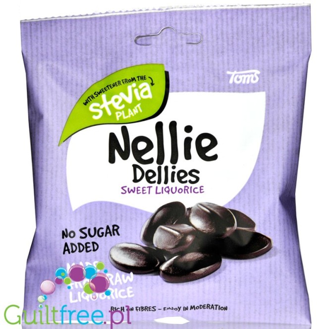 Nellie Dellies Sweet Liquorice - sweet, sugar free licorice with stevia