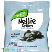 Nellie Dellies Salty Liquorice - słone żelki bez cukru z surową lukrecją ze stewią