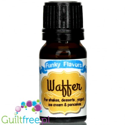 Funky Flavors Waffer for Shakes, Desserts, Yoghurt, Ice Cream & Pancakes - Uncooked