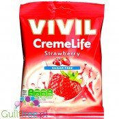 Vivil Cremelife Strawberry & Cream cukierki bez cukru Truskawka & Śmietanka