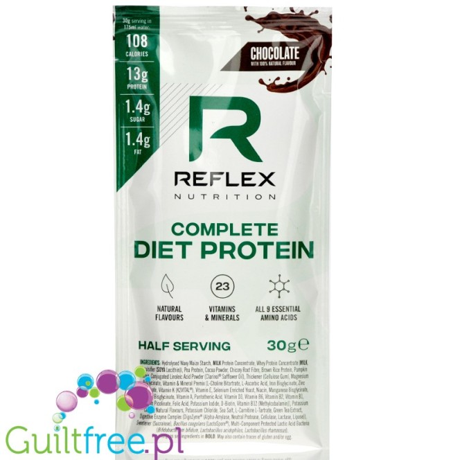 Reflex Nutrition Complete Diet Protein Chocolate, Single Sachet