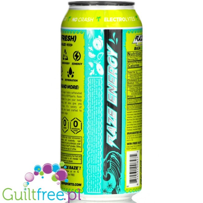 REPP Sports Raze Energy Baja Lime zero calorie energy drink