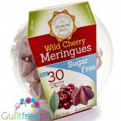 Krunchy Melts Sugar Free Meringues, Wild Cherry - bez bez cukru ze stewią,  Wiśnia
