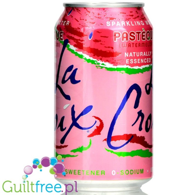 La Croix Pasteque (Watermelon)  Sparkling Water,, sugar & sweeteners free, zero calories