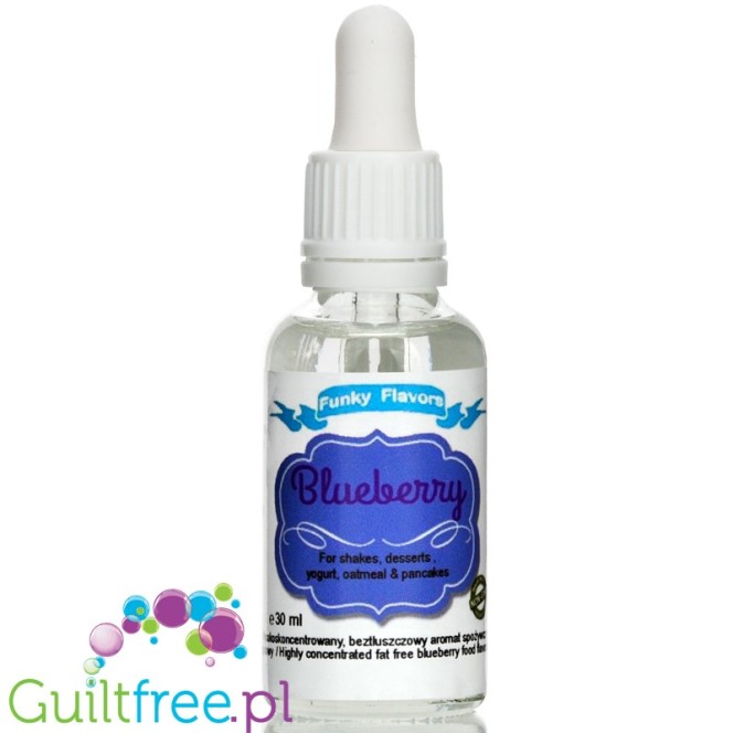 Funky Flavors Blueberry 30ml calorie free, fat free liquid food flavoring