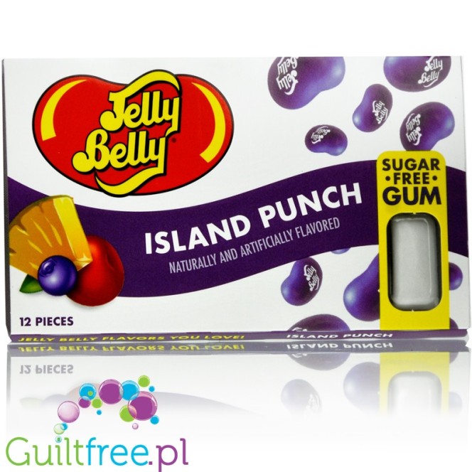 Jelly Belly Island Punch - sugar free chewing gum blister pack