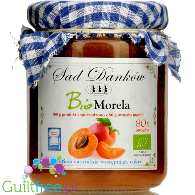 Sad Danków, no sugar added organic apricot jam