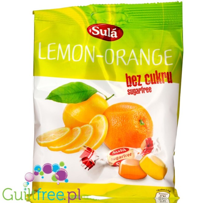 Sula Lemon & Orange sugar free hard candies