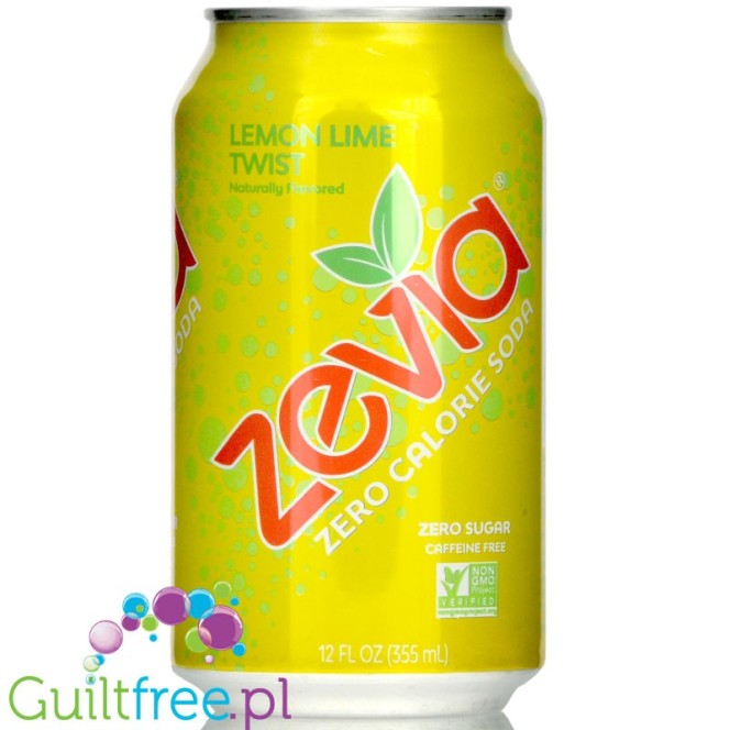 Zevia Zero Lemon Lime Twist - 100% naturalna bez kalorii ze stewią