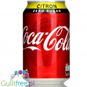 Coca-Cola Lemon Zero w puszce, cytrynowa Cola zero kalorii