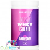 MyProtein Clear Whey Isolate Rainbow Candy - hydrolizat smakowy, odżywka 20g białka w 90kcal