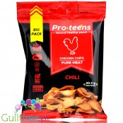 ProTeens Chicken Chips Hot Pepper spicy chicken breast crisps 78% protein