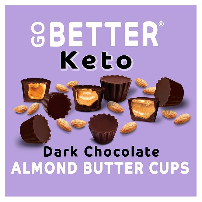 Go Better Keto Cups, Dark Chocolate Almond Butter
