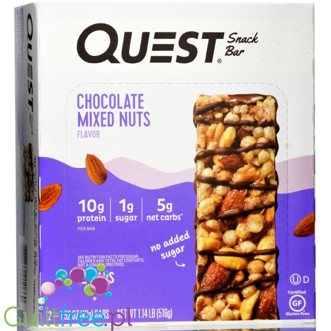 Quest Nutrition  Snack Bar, Chocolate Mixed Nuts