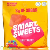 Smart Sweets Sweet Chews - owocowe cukierki do żucia bez cukru i bez maltitolu, ze stewią