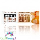 MisFits Chocolate Hazelnut - triple layered vegan protein bar