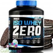 BioTech USA Iso Whey Zero 2,27kg, Cookies & Cream, bezlaktozowa odżywka białkowa