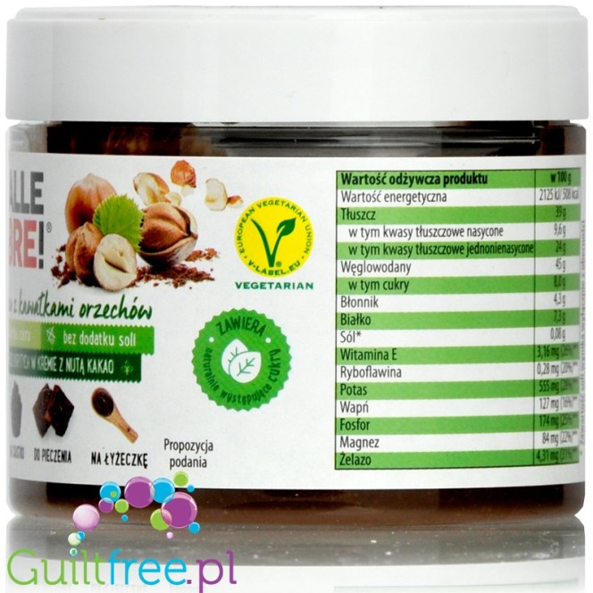 AlleDobre Hazelnut Cocoa Spread, no added sugar, palm oil free
