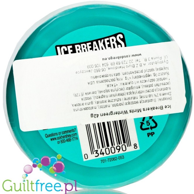 Ice Breakers Mints Coolmint 2kcal, cukierki miętowe  bez cukru