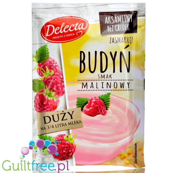Delecta sugar free raspberry pudding without sweeteners