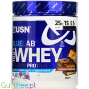 USN Blue Lab Whey Caramel Chocolate 0,51KG  - odzywka białkowa WPI, WPC, WPH z Tolerase  L