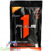 Rule1 R1 Protein Salted Caramel - beztłuszczowa odżywka białkowa WPI & WPH, 25g białka w 110kcal, saszetka