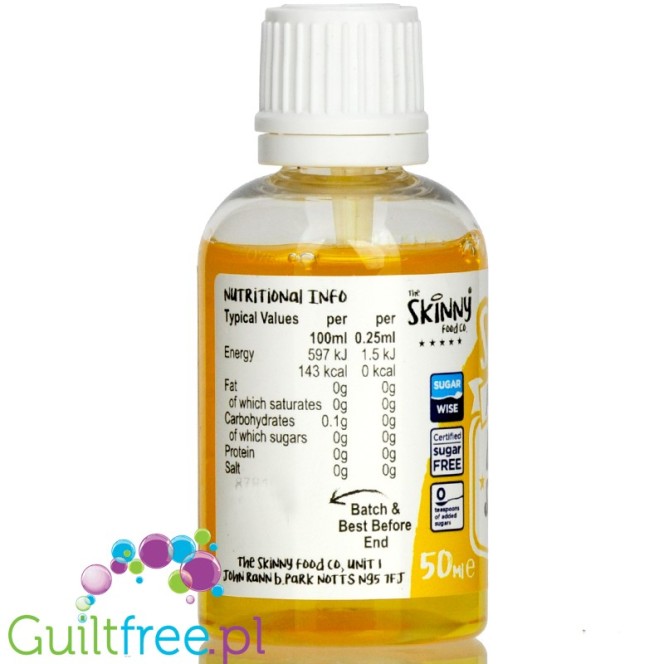 The Skinny Food Co Flavour Drops Banana Smoothie 50ml liquid sweetened flavoring drops