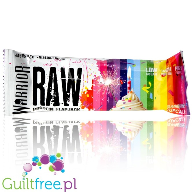 Warrior Raw Protein Flapjack Rainbow Cupcake