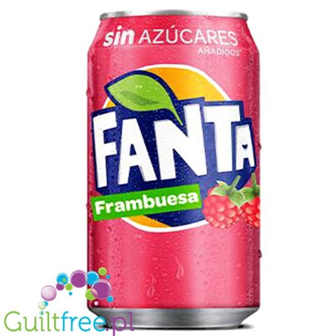 Fanta Frambuesa Zero - malinowa Fanta bez cukru w puszce, hiszpańska edycja limitowana
