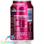 Fanta Passionfruit Zero no added sugar 4kcal, can