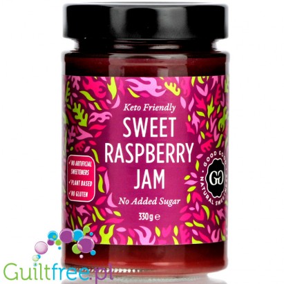 Good Good Keto Raspberry - dżem malinowy bez cukru, tylko 20kcal w 100g