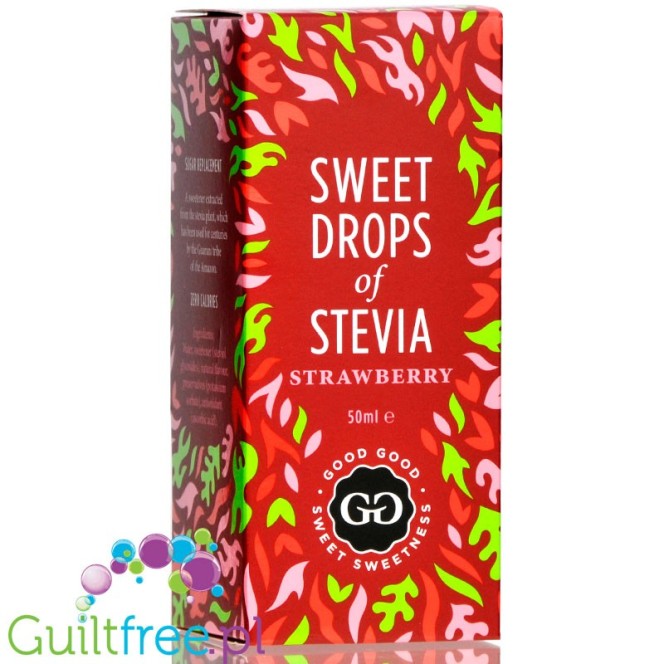 Good Good Sweet Drops of Stevia Strawberry, liquid food flavoring  with stevia