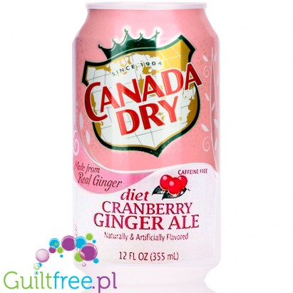 Canada Dry Diet Cranberry Ginger Ale - piwo imbirowe & żurawina, bez cukru