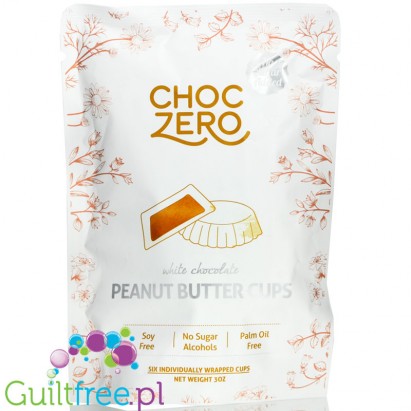ChocZero Peanut Butter Cups, White Chocolate 3 oz