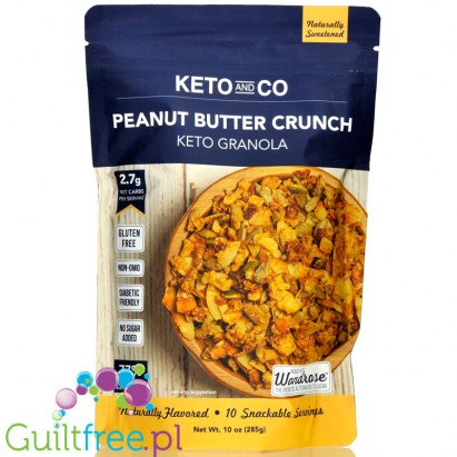 Keto & Co Keto Granola, Peanut Butter Crunch - keto płatki śniadaniowe