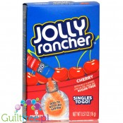Jolly Rancher Singles to Go Cherry  - saszetki bez cukru, napój instant, Wiśnia