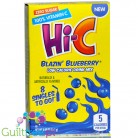 Hi-C Blazin’ Blueberry Singles To Go 0.61oz (17.2g), sugar free instant sachets