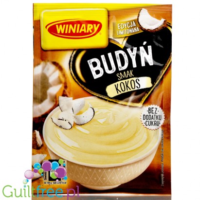 Winiary sugar free coconut pudding without sweeteners