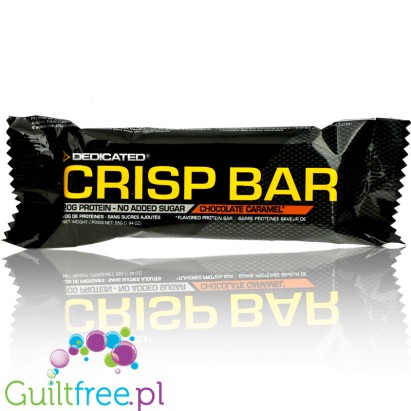 Dedicated Crisp Bar Chocolate Caramel protein bar