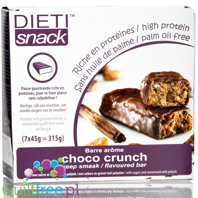 Chocolate Crunch Flavored Bar - Chocolate flavor bar, contains sugar and sweeteners